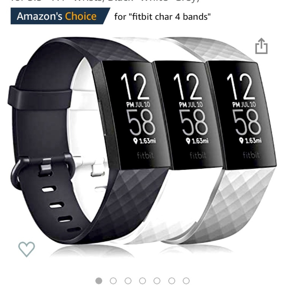 3 silicone bands for Fitbit